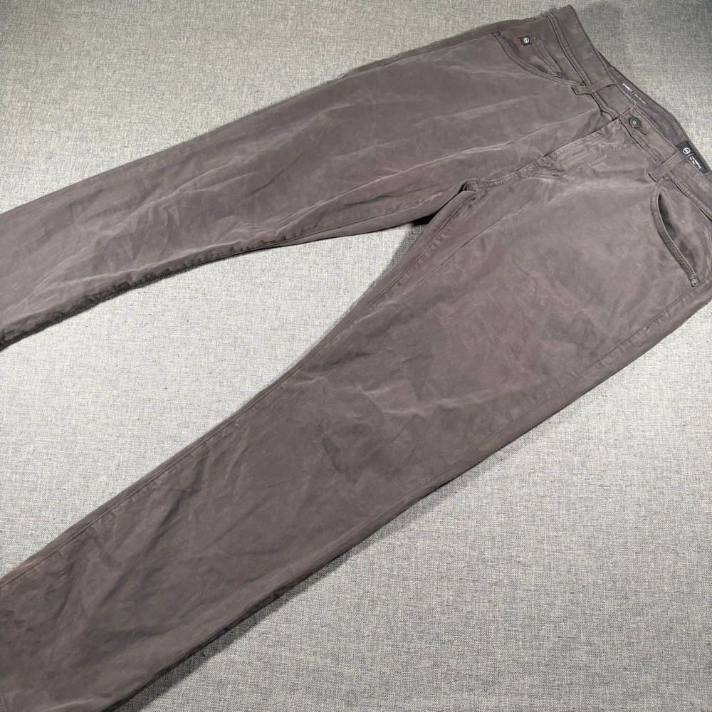 AG Adriano Goldschmied Everett Pants Mens 35x32 Grey Slim Straight 1794SUDSHAW